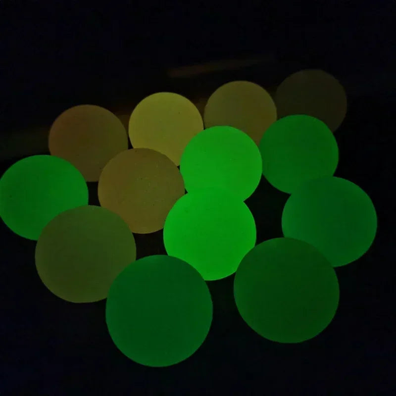 1/10Pcs Luminous Balls High Bounce Glow in the Dark Ball Sticky Wall Home Stress Relieve Toy Decompression Squeeze Toys Party